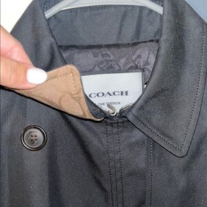 Coach Men's Black Double-Breasted Jacket